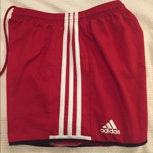 Women's XS Red Adidas Soccer Shorts